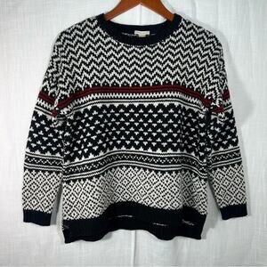 Forever 21 Cute Knit Patterned Crewneck Sweater